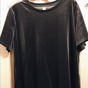 Velvet dark gray shirt